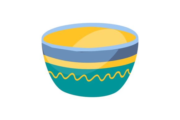 Bowl - Cooking Decorative Icon: A Fresh Take on Culinary Design
