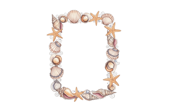 Capturing Coastal Charm with the Seashell and Starfish Decorative Frame