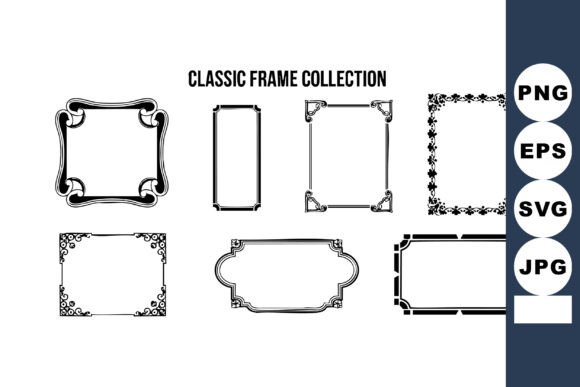 Classic Decorative Black Vintage Frame C: Timeless Elegance for Modern Design
