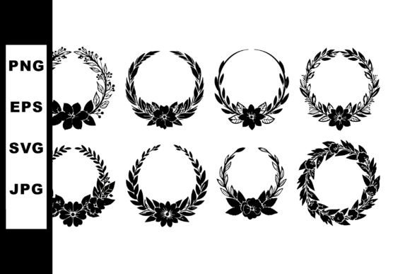 Decorative Black Floral Wreath Vector Co: Your New Secret Weapon for Elegant Design