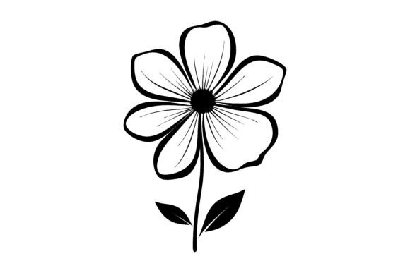 Decorative Flower Silhouette: Your Go-To for Botanical Elegance