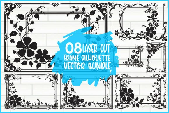 Decorative Frame Silhouette: The Art of Laser Cut Elegance