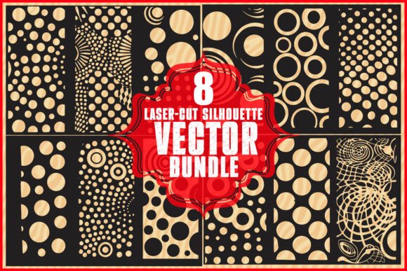 Decorative Geometric Vector Panels: Modern Laser-Cut Designs