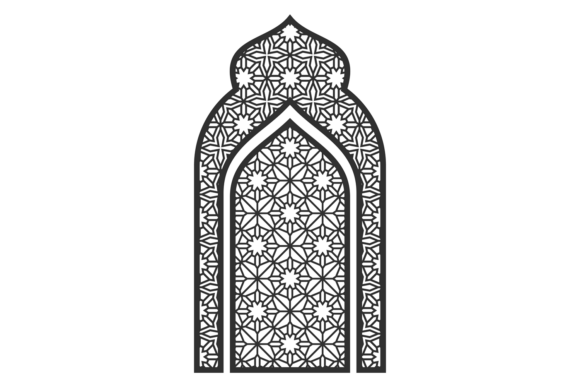 Decorative Islamic Window. Ornate Arabia: A Design Asset