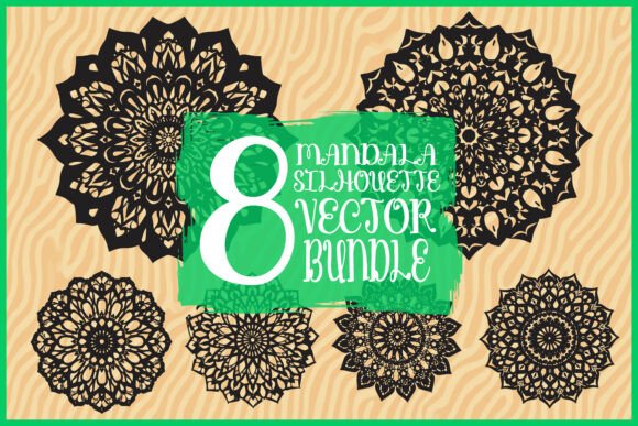 Decorative Mandala Circle Set: Intricate Frames for Modern Projects