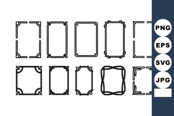 Decorative Vintage Vector Frames: Elegant Design Assets
