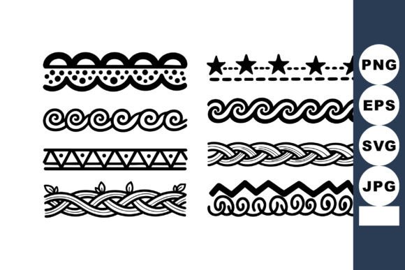 Elegant Black-and-White Dividers for Visual Impact