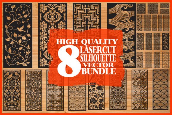 Elevate Your Projects with the Decorative Panel Vector Bundle
