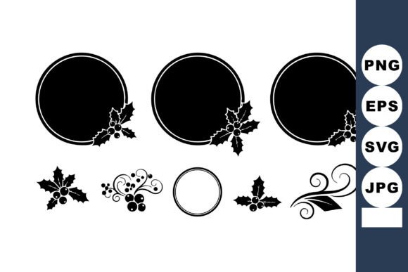 Festive Elegance: Unlocking Creative Potential with Holly Berry Round Frames