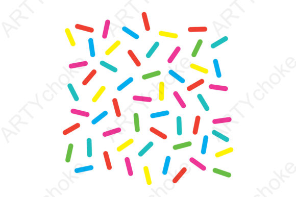 Sprinkles Donut Glaze Decorative Element: A Sweet Addition to Your Design Toolkit