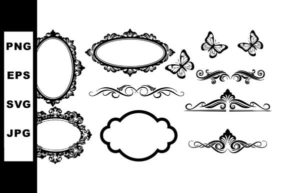 Timeless Elegance for Your Projects: Vintage Ornate Decorative Frames