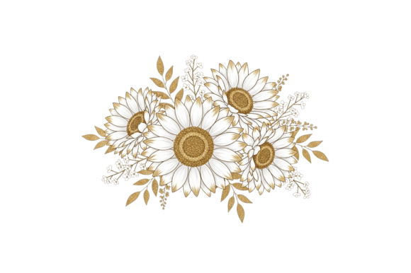 White Gold Glitter Decorative Floral: A Font with Festive Sparkle